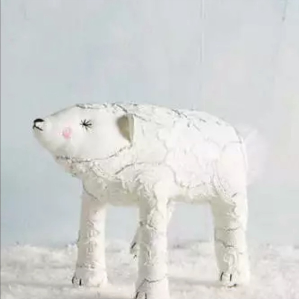 Anthropologie Alice Mary Lynch Polar Bear 6x9 🌟 new with tags